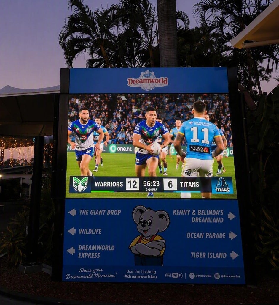 Rugby on Screens at Night