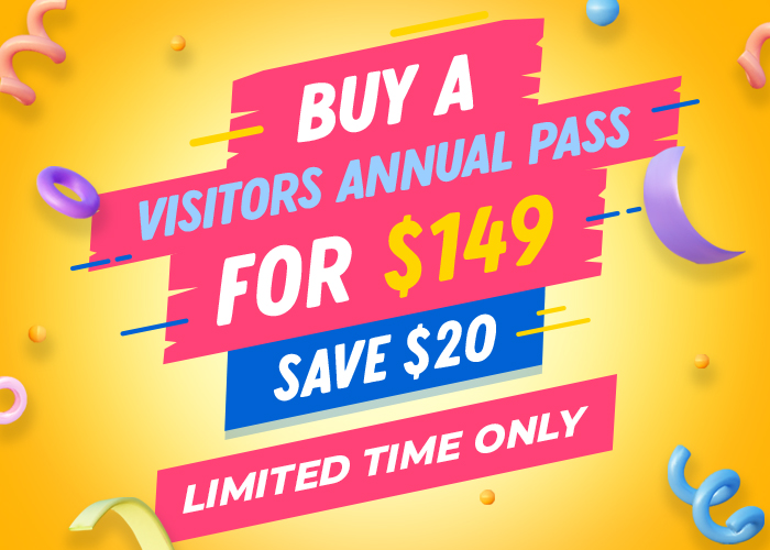 SAVE $20 on a Visitors Annual Pass!